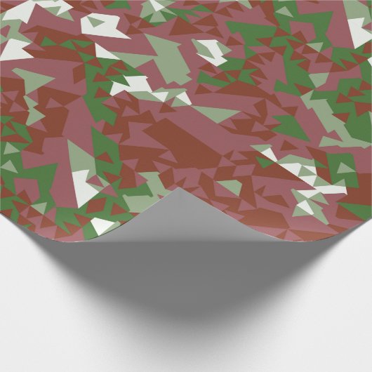 Eclectic Mod Retro Geometric Christmas Pattern Geschenkpapier (Ecke)