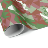 Eclectic Mod Retro Geometric Christmas Pattern Geschenkpapier (Rolleneckpunkt)