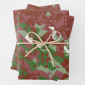 Eclectic Mod Retro Geometric Christmas Pattern Geschenkpapier Set (Beispiel)