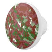 Eclectic Mod Retro Geometric Christmas Pattern Keramikknauf (Rechts)