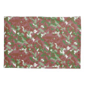 Eclectic Mod Retro Geometric Christmas Pattern Kissenbezug (Rückseite-Links)