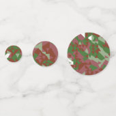 Eclectic Mod Retro Geometric Christmas Pattern Konfetti (Vorderseiten)