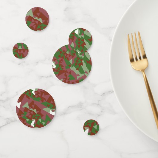 Eclectic Mod Retro Geometric Christmas Pattern Konfetti (Gruppe)