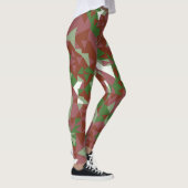 Eclectic Mod Retro Geometric Christmas Pattern Leggings (Rechts)
