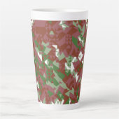 Eclectic Mod Retro Geometric Christmas Pattern Milchtasse (Vorderseite)