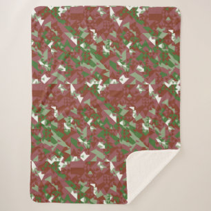 Eclectic Mod Retro Geometric Christmas Pattern Sherpadecke