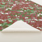 Eclectic Mod Retro Geometric Christmas Pattern Sherpadecke (3/4)