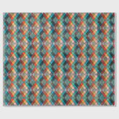 Eclectic Multi-Hue Raute Geschenkartikel Geschenkpapier (Flach)