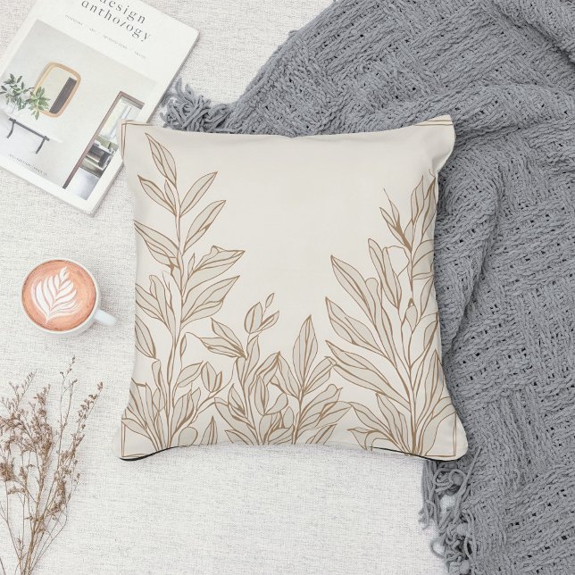 Eclectic Natural Terracotta Wildblume Boho Rustika Kissen (Von Creator hochgeladen)