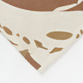 Eclectic Natural Terracotta Wildblume Rustic Boho Fleecedecke (Ecke)