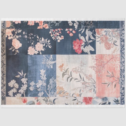 Eclectic Oriental Patchwork Patterns Hintergrund Seidenpapier (Vorderseite)