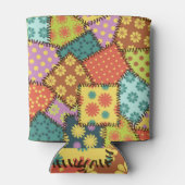 Eclectic Patchwork: Diverse Muster Mix Dosenkühler (Rückseite)