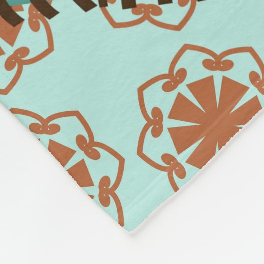 Eclectic Patchwork: Diverse Muster Mix Fleecedecke (Ecke)