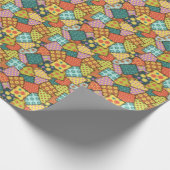 Eclectic Patchwork: Diverse Muster Mix Geschenkpapier (Ecke)