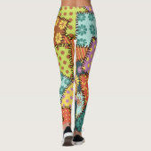 Eclectic Patchwork: Diverse Muster Mix Leggings (Rückseite)