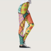 Eclectic Patchwork: Diverse Muster Mix Leggings (Rechts)