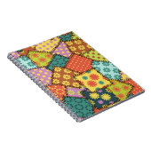 Eclectic Patchwork: Diverse Muster Mix Notizblock (Rechte Seite)