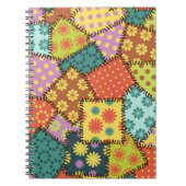 Eclectic Patchwork: Diverse Muster Mix Notizblock (Vorderseite)