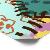 Eclectic Patchwork: Diverse Muster Mix Poster (Ecke)