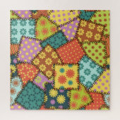 Eclectic Patchwork: Diverse Muster Mix Puzzle (Vertikal)
