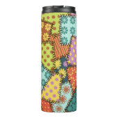 Eclectic Patchwork: Diverse Muster Mix Thermosbecher (Rückseite)