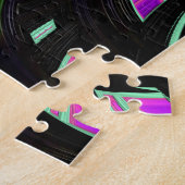 Eclectic Psychedelic Spiral Fraktal Abstrakt Art Puzzle (Seite)