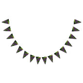 Eclectic Psychedelic Spiral Fraktal Abstrakt Art Wimpelkette (Alle)