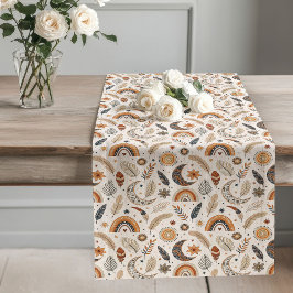 Eclectic Rainbow Table Runner für eine Bohemische  Großer Tischläufer