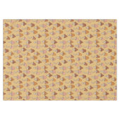Eclectic Retro Tablecloth Warm Tones & Soft Hues Tischdecke (Vorderseite (Horizontal))
