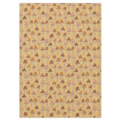 Eclectic Retro Tablecloth Warm Tones & Soft Hues Tischdecke (Vorderseite)