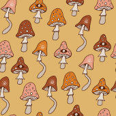 Eclectic Retro Tablecloth Warm Tones & Soft Hues Tischdecke