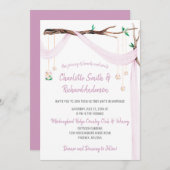 Eclectic Romance - Lilac Drape Mason Jar Lights Einladung (Vorne/Hinten)