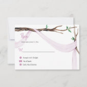 Eclectic Romance Treff Branch Lilac Gauze UAWG RSVP Karte (Vorderseite)