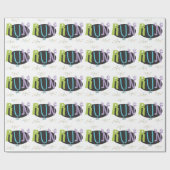 Eclectic RUN Runner thematisches Wrapping Paper Geschenkpapier (Flach)