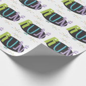 Eclectic RUN Runner thematisches Wrapping Paper Geschenkpapier (Ecke)