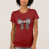 Eclectic Style Women's T-Shirt - Red with Leopard  (Vorderseite)