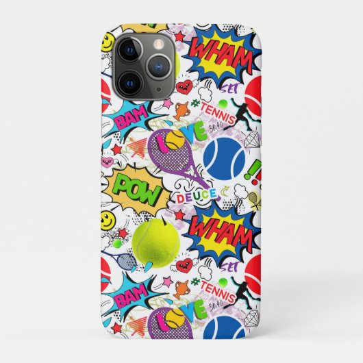 😍 🤩 Eclectic tennis 🎾 Muster Case-Mate iPhone Hülle (Rückseite)