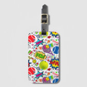 😍 🤩 Eclectic tennis 🎾 Muster Gepäckanhänger (Vorderseite Vertikal)