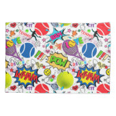 😍 🤩 Eclectic tennis 🎾 Muster Kissenbezug (Rückseite)