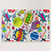 😍 🤩 Eclectic tennis 🎾 Muster Puzzle (Horizontal)
