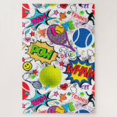 😍 🤩 Eclectic tennis 🎾 Muster Puzzle (Vertikal)