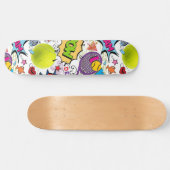 😍 🤩 Eclectic tennis 🎾 Muster Skateboard (Horizontal)