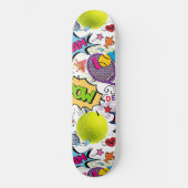 😍 🤩 Eclectic tennis 🎾 Muster Skateboard (Vorderseite)