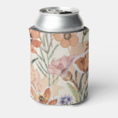 Eclectic Terracotta Wildblume Rustikale Boho Sprin Dosenkühler (Kanne Rückseite)