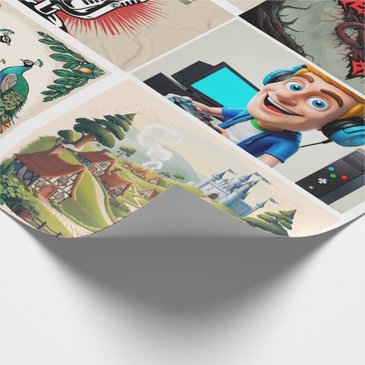 "Eclectic Wrapping Paper Collection Geschenkpapier (Ecke)