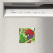 Eclectus Pair Magnet (In Situ (Geschirrspüler))