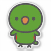 Eclectus-Papagei / Männlich Aufkleber (Vorderseite)