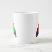 Eclectus Papageien in der Liebe Jumbo-Tasse (Vorderseite)