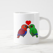 Eclectus Papageien in der Liebe Jumbo-Tasse (Rechts)