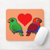 Eclectus Papageien-Liebe Mousepad (Mit Mouse)